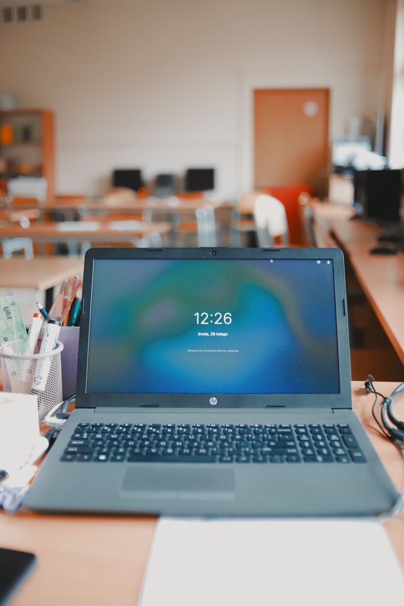 A classroom with students at their desks
